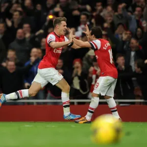 Arsenal's Double Delight: Ramsey and Cazorla's Unforgettable Goal Celebration (2013-14) Arsenal's Double Delight: Ramsey and Cazorla's Unforgettable Goal Celebration (2013-14)