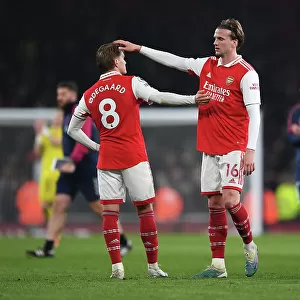 Arsenal's Draw with Southampton: Martin Odegaard and Rob Holding Share a Moment