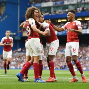 Arsenal's Dynamic Duo: Guendouzi and Aubameyang's Unstoppable Goal Celebrations (Chelsea 2018-19)