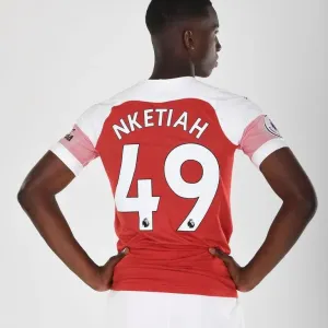 Arsenal's Eddie Nketiah at 2018/19 First Team Photo Call