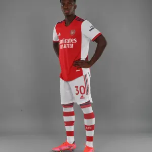 Arsenal's Eddie Nketiah at 2021-22 Team Photocall Arsenal's Eddie Nketiah at 2021-22 Team Photocall