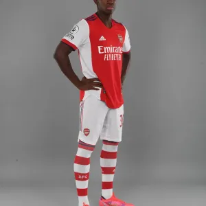 Arsenal's Eddie Nketiah at 2021-22 Team Photocall Arsenal's Eddie Nketiah at 2021-22 Team Photocall
