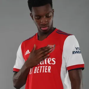 Arsenal's Eddie Nketiah at 2021-22 Team Photocall Arsenal's Eddie Nketiah at 2021-22 Team Photocall