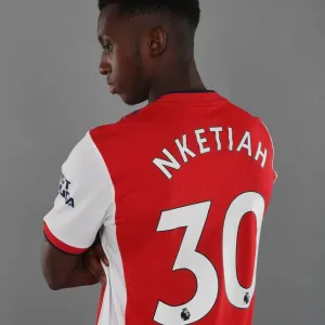 Arsenal's Eddie Nketiah at 2021-22 Team Photocall Arsenal's Eddie Nketiah at 2021-22 Team Photocall