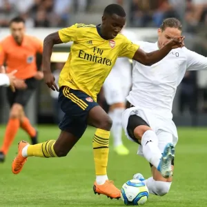 Arsenal's Eddie Nketiah in Action: Angers Pre-Season Clash, 2019