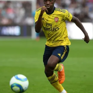Arsenal's Eddie Nketiah in Action: Angers Pre-Season Clash, 2019
