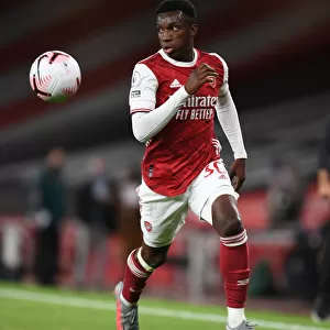 Arsenal's Eddie Nketiah in Action: Arsenal v West Ham United, Premier League 2020-21