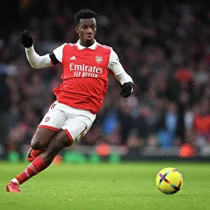 Arsenal's Eddie Nketiah in Action: Arsenal vs. Brentford (2022-23)