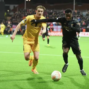 Arsenal's Eddie Nketiah in Action: Bodø/Glimt vs. Arsenal, UEFA Europa League 2022-23