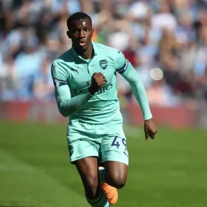 Arsenal's Eddie Nketiah in Action against Burnley in Premier League Clash (2018-19)