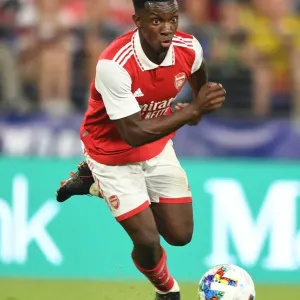 Arsenal's Eddie Nketiah in Action against Everton during Pre-Season Friendly in Baltimore