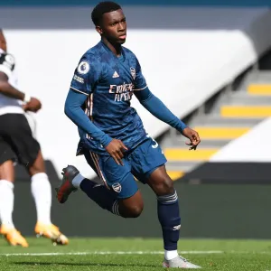 Arsenal's Eddie Nketiah in Action against Fulham - Premier League 2020-21