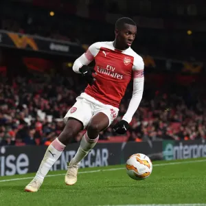 Arsenal's Eddie Nketiah in Action against Qarabag FK - UEFA Europa League 2018-19