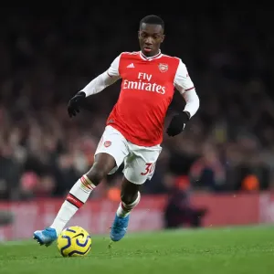 Arsenal's Eddie Nketiah in Action Against Sheffield United - Premier League 2019-2020