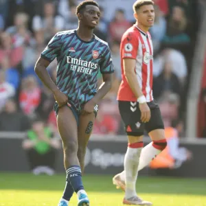 Arsenal's Eddie Nketiah in Action against Southampton in Premier League Clash (2021-22)