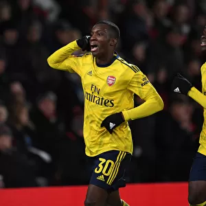 Arsenal's Eddie Nketiah and Bukayo Saka Celebrate Goals in FA Cup Fourth Round Clash vs AFC Bournemouth
