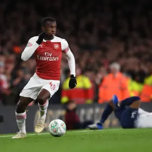 Arsenal's Eddie Nketiah in Carabao Cup Clash Against Tottenham Arsenal's Eddie Nketiah in Carabao Cup Clash Against Tottenham