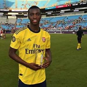 Arsenal's Eddie Nketiah Claims Man of the Match Honors in Arsenal v Fiorentina 2019-20 International Champions Cup Match