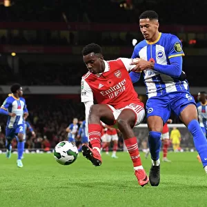 Arsenal's Eddie Nketiah Faces Off Against Brighton's Levi Colwill in Carabao Cup Clash