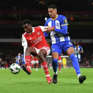 Arsenal's Eddie Nketiah Faces Off Against Brighton's Levi Colwill in Carabao Cup Clash