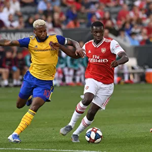 Arsenal's Eddie Nketiah Faces Off Against Colorado's Kellyn Acosta in 2019 Pre-Season Clash