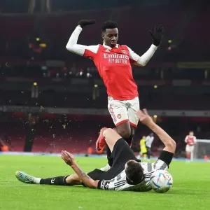 Arsenal's Eddie Nketiah Faces Off Against Juventus at Emirates Stadium (2022-23)