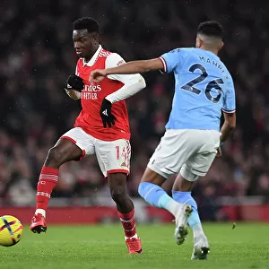 Arsenal's Eddie Nketiah Faces Off Against Manchester City in Intense Premier League Showdown
