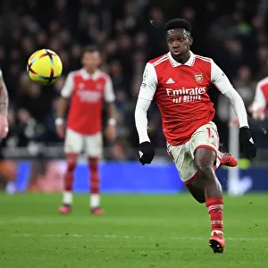 Arsenal's Eddie Nketiah Faces Off Against Tottenham Hotspur in Intense Premier League Clash (2022-23)