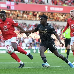 Arsenal's Eddie Nketiah Faces Off Against Wily Boly in Nottingham Forest Showdown (Premier League 2022-23)