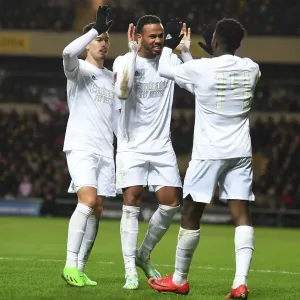 Arsenal's Eddie Nketiah and Gabriel Martinelli Celebrate FA Cup Goals vs Oxford United Arsenal's Eddie Nketiah and Gabriel Martinelli Celebrate FA Cup Goals vs Oxford United