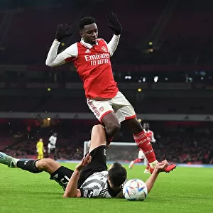 Arsenal's Eddie Nketiah Goes Head-to-Head with Juventus at Emirates Stadium (2022-23)