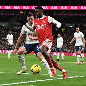 Arsenal's Eddie Nketiah Goes Head-to-Head with Tottenham Hotspur in Premier League Showdown (2022-23)