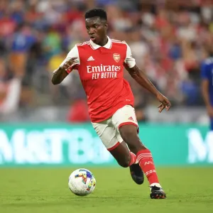 Arsenal's Eddie Nketiah in Pre-Season Action Against Everton, Baltimore 2022