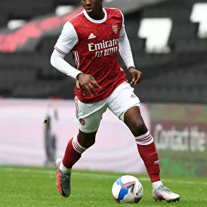 Arsenal's Eddie Nketiah in Pre-Season Action against MK Dons