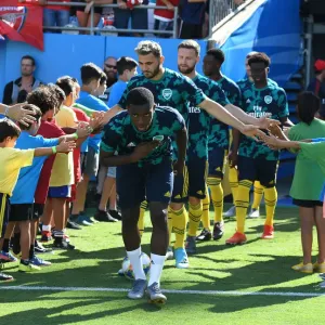 Arsenal's Eddie Nketiah Prepares for Arsenal v Fiorentina at 2019 International Champions Cup, Charlotte
