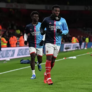 Arsenal's Eddie Nketiah Prepares for Arsenal vs. West Ham United Showdown (2022-23)