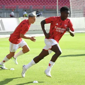 Arsenal's Eddie Nketiah Prepares for Nuremberg Friendly Arsenal's Eddie Nketiah Prepares for Nuremberg Friendly