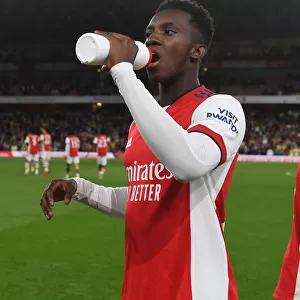 Arsenal's Eddie Nketiah Readies for Carabao Cup Clash Against AFC Wimbledon