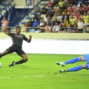 Arsenal's Eddie Nketiah Scores in Dubai Super Cup Win Against Olympique Lyonnais Arsenal's Eddie Nketiah Scores in Dubai Super Cup Win Against Olympique Lyonnais