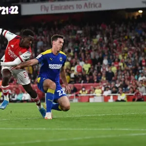 Arsenal's Eddie Nketiah Scores Third Goal Against AFC Wimbledon in Carabao Cup