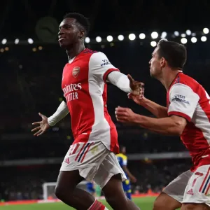 Arsenal's Eddie Nketiah Scores Third Goal in Carabao Cup Win Against AFC Wimbledon