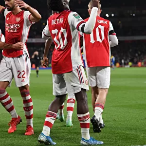 Arsenal's Eddie Nketiah Scores Hat-Trick: Arsenal Dominates AFC Wimbledon in Carabao Cup