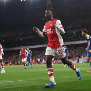 Arsenal's Eddie Nketiah Scores Hat-Trick: Arsenal Crushes AFC Wimbledon in Carabao Cup