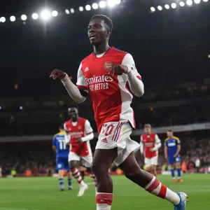 Arsenal's Eddie Nketiah Scores Hat-Trick: Cruising Past AFC Wimbledon in Carabao Cup