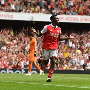 Arsenal's Eddie Nketiah Scores in Pre-Season Victory over Sevilla at Emirates Cup 2022
