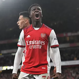 Arsenal's Eddie Nketiah Scores Second Goal in Carabao Cup Victory over Leeds United