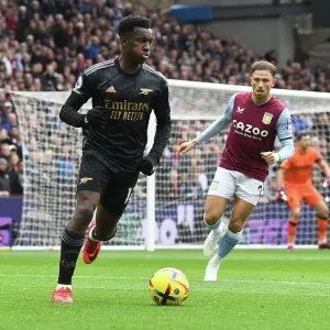 Arsenal's Eddie Nketiah Shines in Aston Villa vs Arsenal Premier League Clash (2022-23)