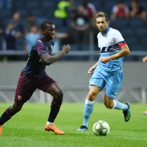Arsenal's Eddie Nketiah Shines in Pre-Season Friendly against SS Lazio, Stockholm 2018 Arsenal's Eddie Nketiah Shines in Pre-Season Friendly against SS Lazio, Stockholm 2018