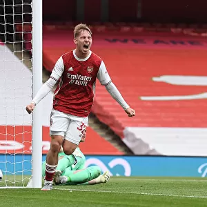 Arsenal's Emile Smith Rowe Scores in Empty Emirates Against West Bromwich Albion (May 2021)