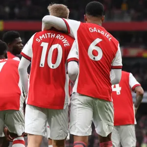 Arsenal's Emile Smith Rowe Scores First Goal Against Brentford in 2021-22 Premier League Arsenal's Emile Smith Rowe Scores First Goal Against Brentford in 2021-22 Premier League